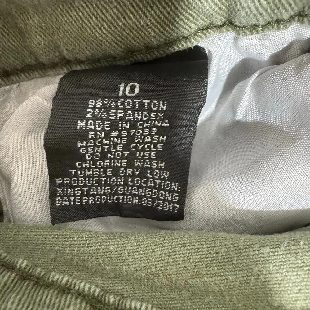 Demolition Green Moto Biker Jeans Size 10 - Picture 6 of 6